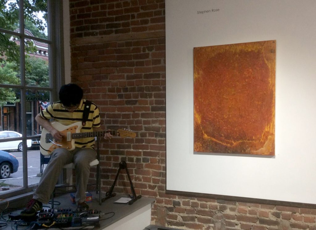 In performance at Gallery 66. (photo: J.K. Rose)